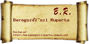 Beregszászi Ruperta névjegykártya